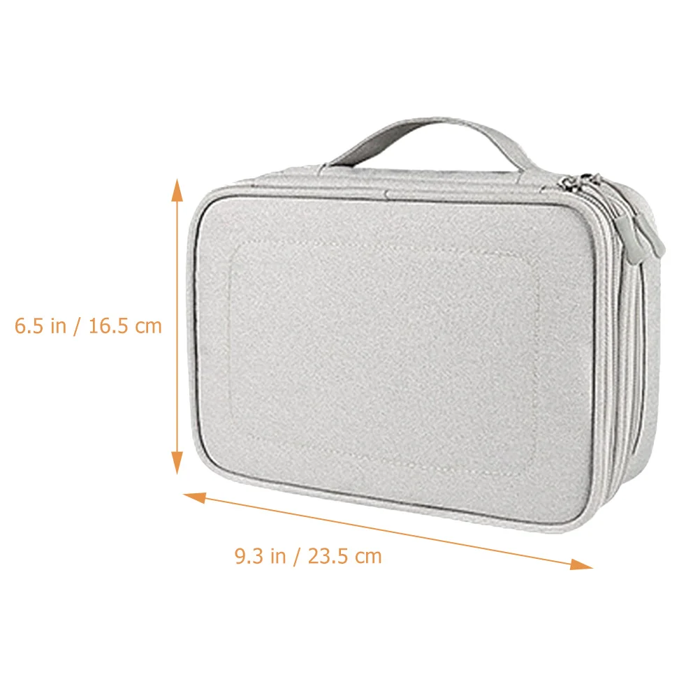 

Waterproof Digital Electronic Organizer Case Durable Portable Bank Chargers Cable Storage Pouch Carry Handle Double