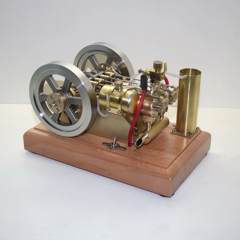 Double Cylinder  Engine Model Metal 5CC Water Cooling Suitable for Scientific and Technological Experimental Toys