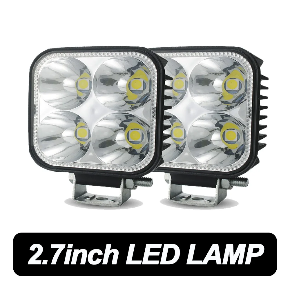 

Автомобильный внедорожный светодиодный 2,7 дюйма, точечный прожектор, светодиодный светильник для грузовика, трактора 4x4, квадроцикла, внедорожника, лодки, автомобильные фары, рабочий свет 12-24 В