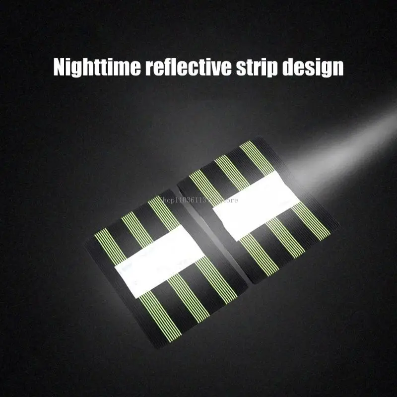 

Elastics Cycling Strap Reflective Design Prevents Clothing Entanglements