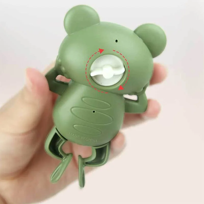 Jouet de bain grenouille de dessin animé pour bébé, piscine, salle de bain, plage, douche, canard, horloge à remonter, jouet d'été pour enfants