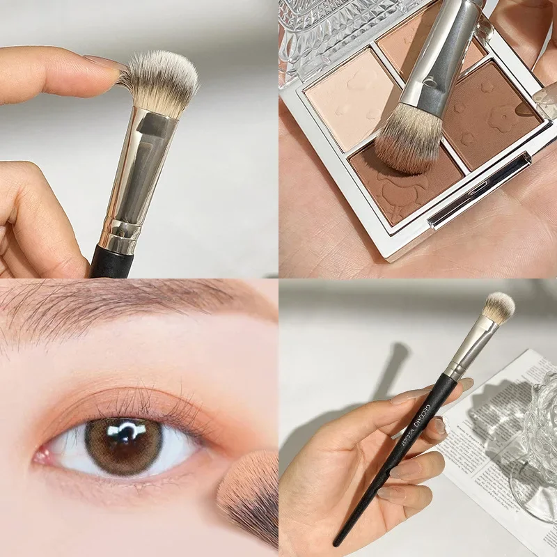 1 stücke Concealer Pinsel Mit Holzgriff Gesichts Concealer Creme Applikator Nase Konturierung Make-Up Pinsel Multi-verwenden Make-Up-Tool