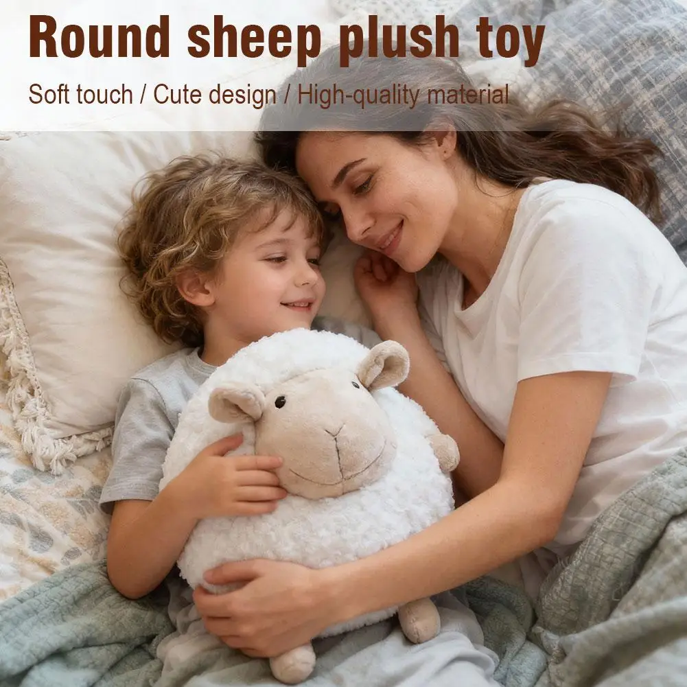 

Round Plush Toy Cute Sheep Ball Doll Pillow Bed Sofa Plush Toy Children Comfort Sleeping Sheep Wool Plush Sheep Pillow