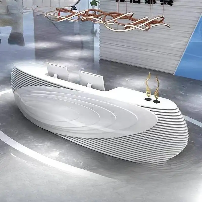 

Fashion Atmospheric Reception Desks Office Hotel Beauty Salon Reception Desk Personalized Customization Empfangs Theke Furniture