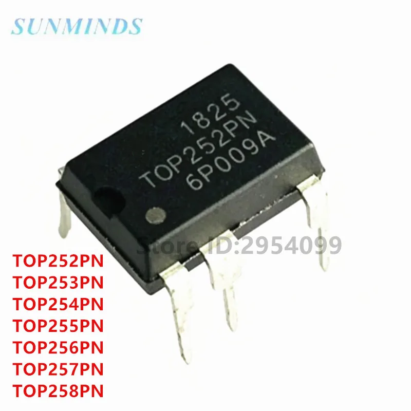 5PCS/LOT TOP252PN TOP253PN TOP254PN TOP255PN TOP256PN TOP257PN TOP258PN DIP-7 LCD power management chip In Stock New Original