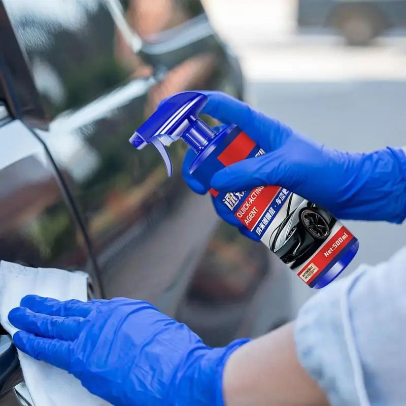 Automotive Coating Agent 500ml Coating Top Coat For Cars Nano Coating Agent High Protection Easy Clean Fast-Acting Scratch