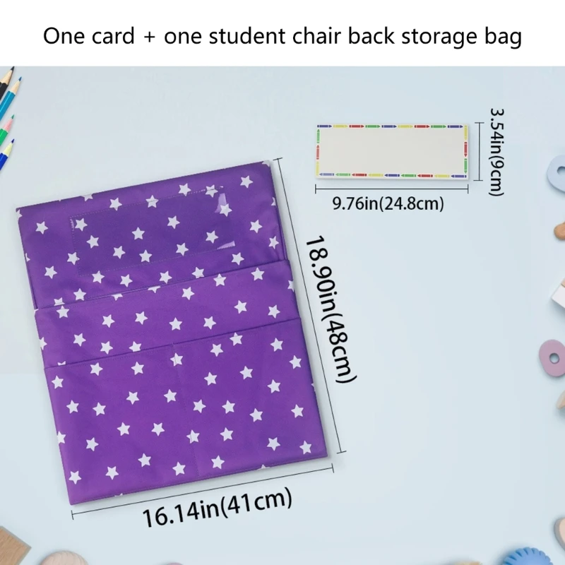 2023 Baru Saku Kursi Organizer dengan Beberapa Kantong Chairback Buddy Pocket Chart untuk Kursi Kursi Kelas Sekolah Kembali