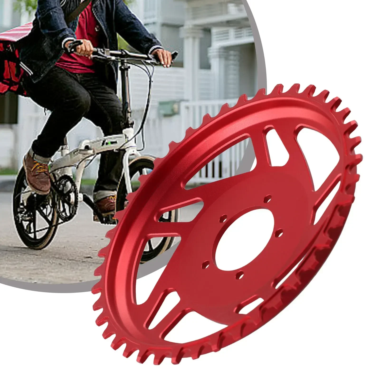 

1pcs Electric Bicycle 42T Chain Ring Offset Correction For Bafang Aluminum Alloy Chainring Offset Correction E-bike Accessories