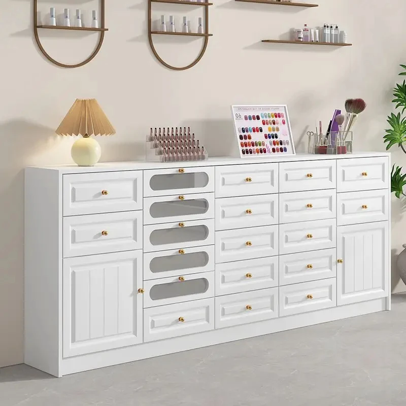 

custom.Professional Factory Shoe Rack Storage Display Stand Skin Care Beauty Shop with Light Shiny Gold Nail Polish Display