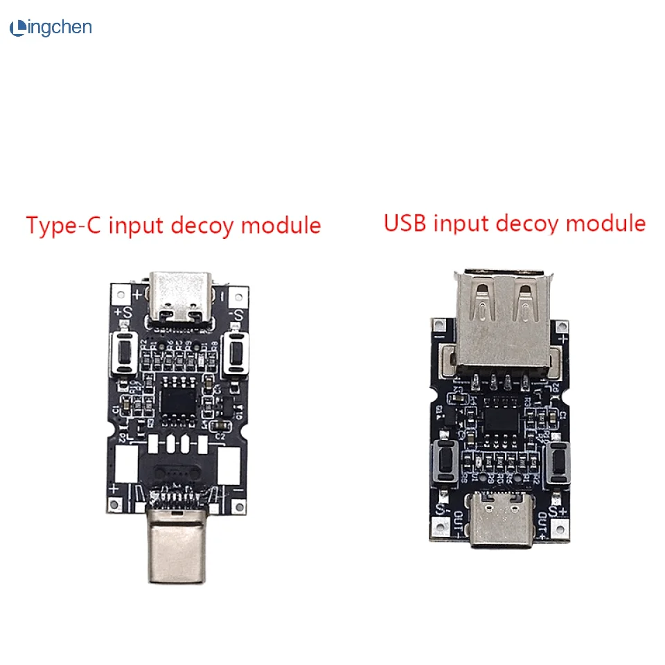 100W 5A USB Type-C QC Decoy Trigger Board 5V 9V 12V 15V 20V Output PD 2.0 3.0 Trigger Adapter Cable Connection Polling Detector