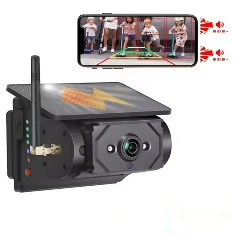 

Newest Mobile WiFi Solar-Powered Wireless Car Rear View Reverse Camera Waterproof Magnet Built-In Battery App Compatible for
