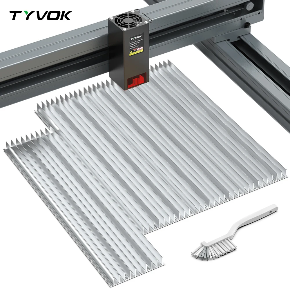 TYVOK-cama láser de panal, diodo de CO2, placa de trabajo de panal Flexible, Panel láser de panal CNC, mesa de trabajo de 400x400/200x200mm