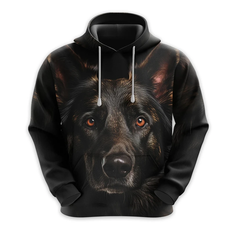 New In Cute Dog Face Hoodies For Men Fashion Autumn 3D Animals Printed Hooded Sweatshirt Casual Trend Dogs Lover Pullovers Tops