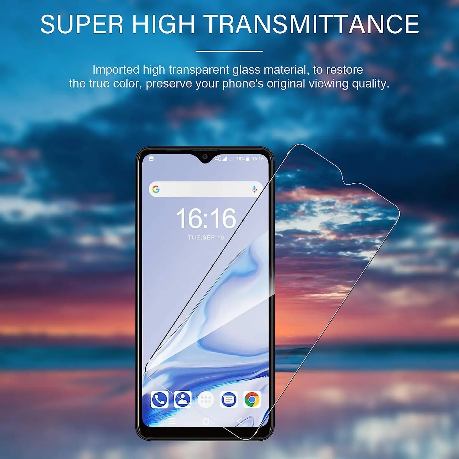 2/4Pcs Tempered Glass For Blackview A85 Screen Protector Glass Film