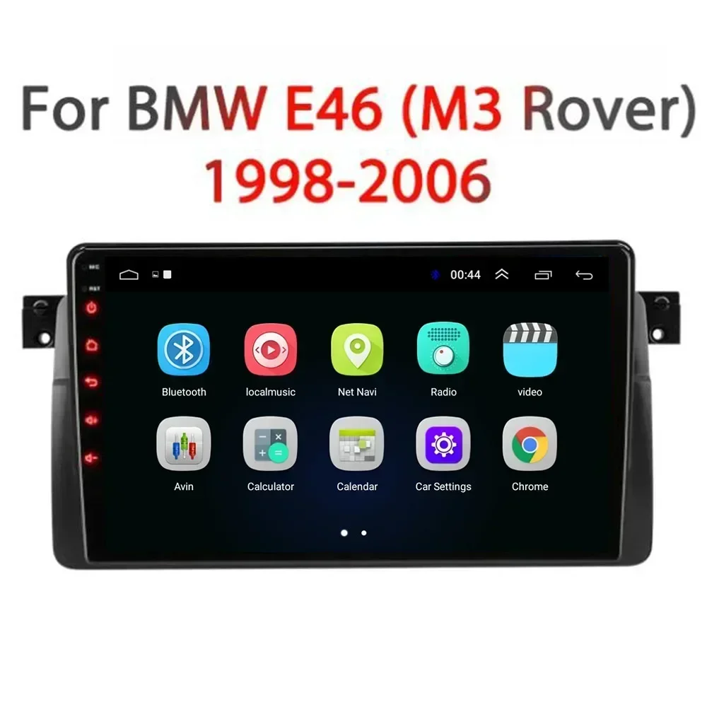 2Din For BMW E46 M3 318/320/325/330/335 1998-2006 5G Android 13 Navigation GPS Car Stereo Radio Multimedia Video Player