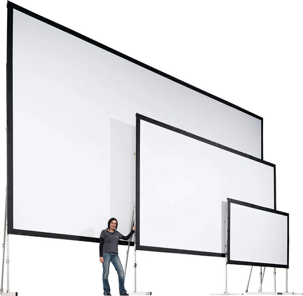 

Kozh 120 Inch Premium Fast Fold Portable Front Rear 16-9 4-3 Front Rear Fast Fold Projection Screens