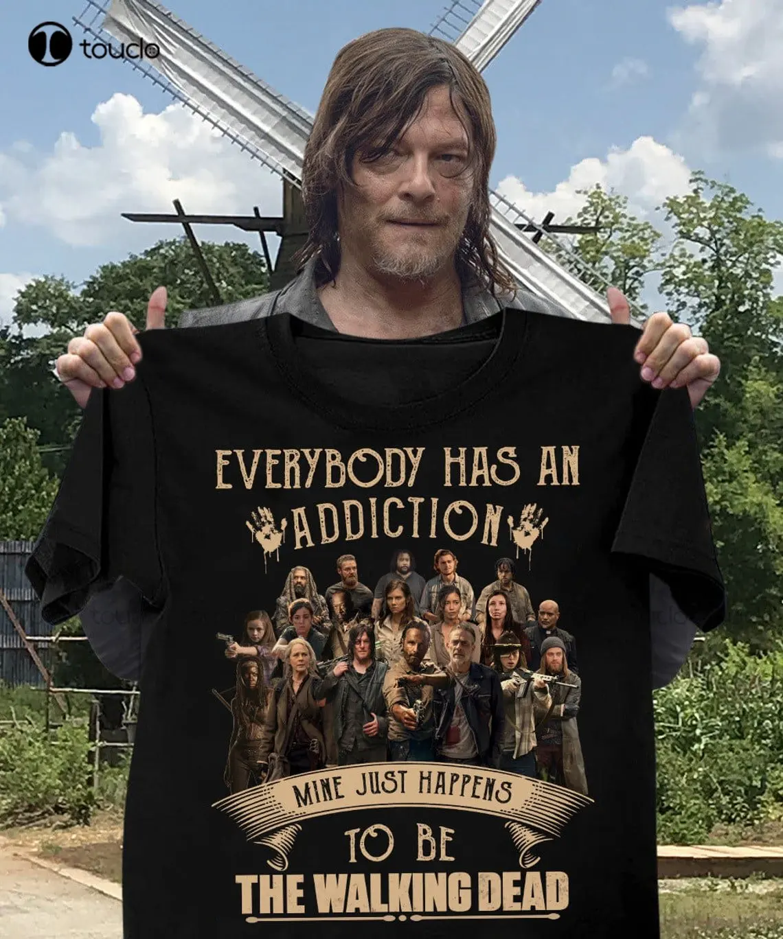 

Everybody Has An Addiction Mine Just Happens To Be The Walking Dead Unisex Shirt The Walking Dead Anniversary Xs-5Xl Custom Gift