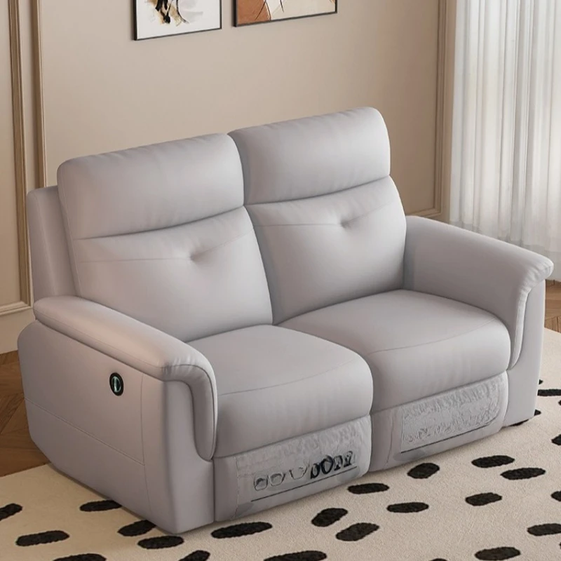 

Double two-person sofa electric living room function retractable home theater sofa reclining chair lazy