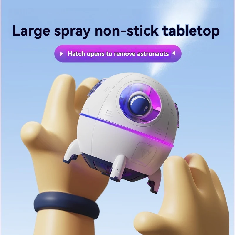 

Astronaut Night Light Air Humidifier with Rechargeable Battery Home Decorative Table Lamp Mini Small Aromatherapy Tabletop for