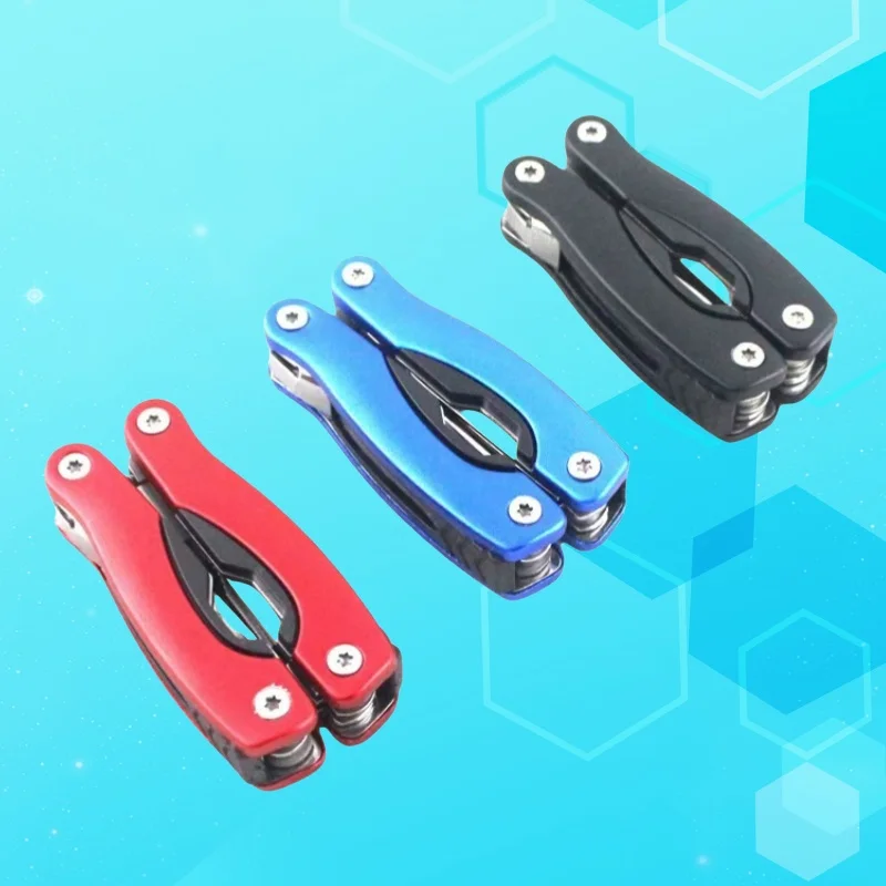 Wielofunkcyjne mini szczypce ze stali nierdzewnej Składana torba na trzęsienie ziemi Nóż kieszonkowy 10-funkcyjny