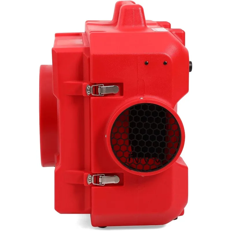 HEPA500-Air Scrbber para sofá ao ar livre, máquina de ar negativa, roto-moldado, vermelho, comercial, 500cfm