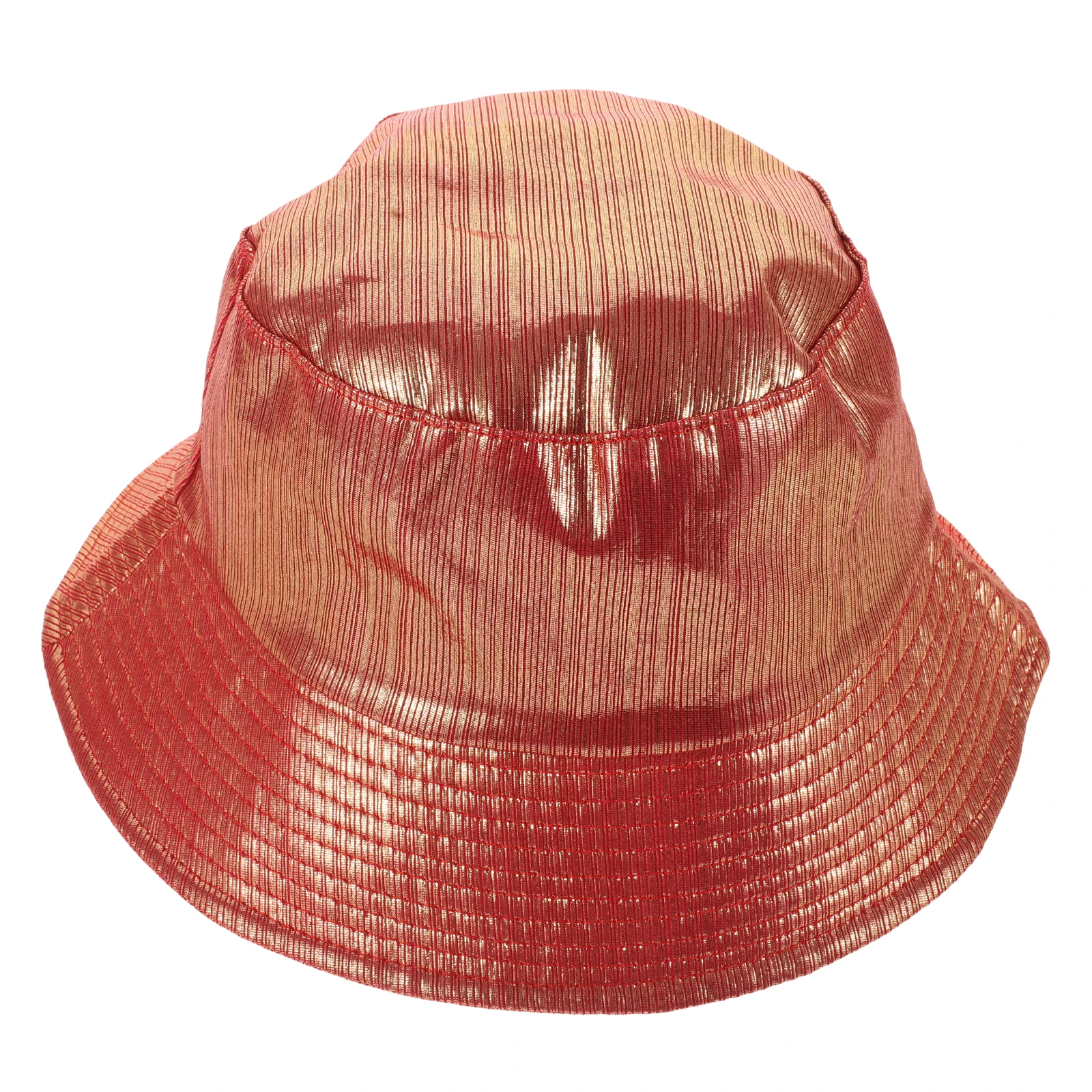 

Imitation Patent Bucket Hat Women Beach Hats Sun Protection Wide Brim Fashion Hat Fishing Rain Cap Trendy Style Punk