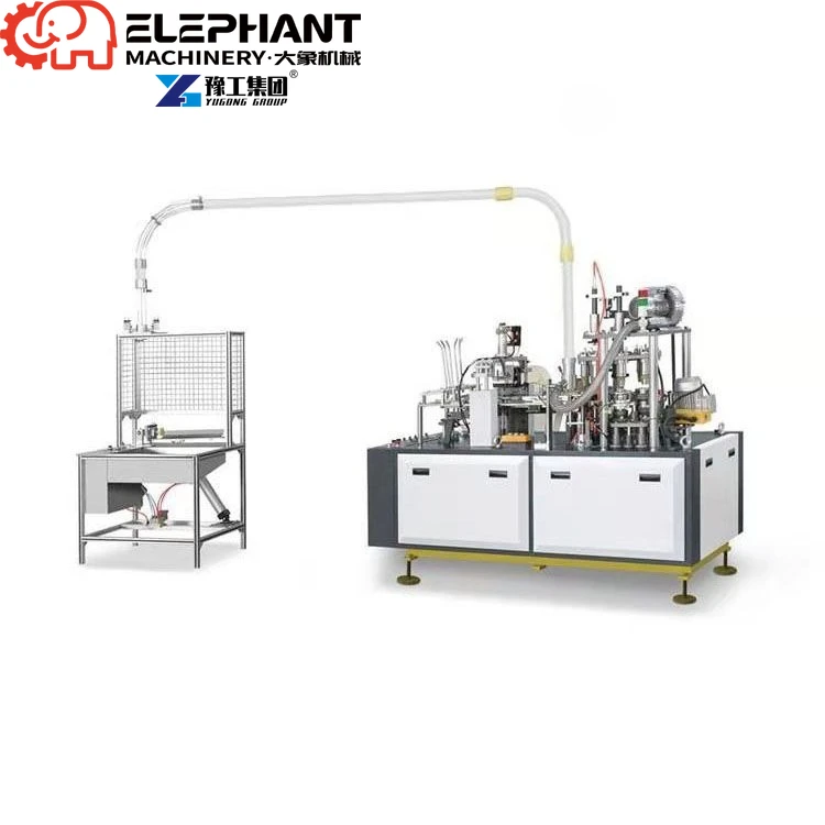 Fully Automatic Paper Cup Making Machine PLC Control Custom Size 80-110pcs/min Hot Cold Drink Cup Making Machine