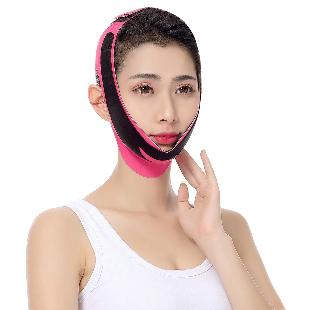 1Pcs Elastyczny bandaż wyszczuplający do twarzy V Line Face Shaper Women Chin Cheek Lift Up Belt Facial Massage Strap Face Skin Care Tool