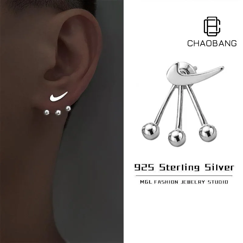 Pendientes punk de hip-hop, accesorios de joyería de moda para hombres y mujeres jóvenes