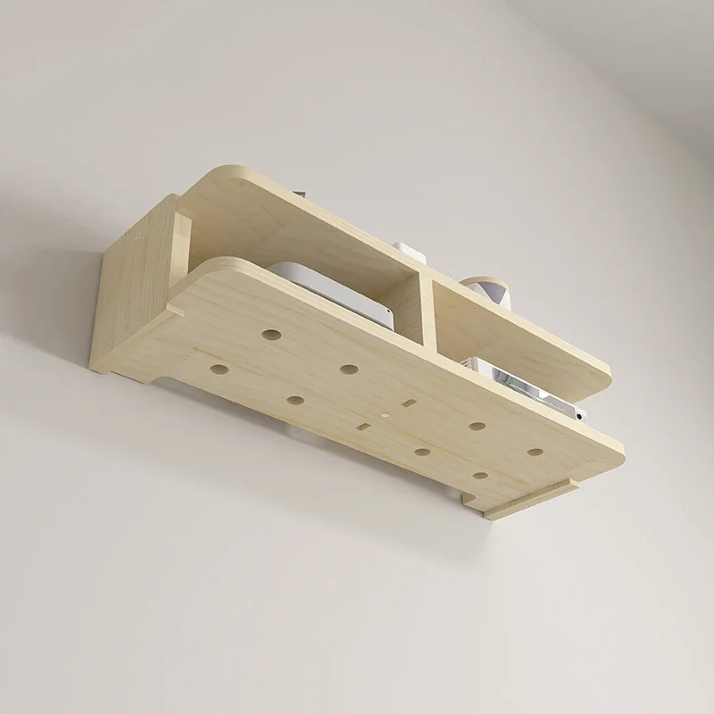 

Wall mounted storage rack, router storage box, no punching required