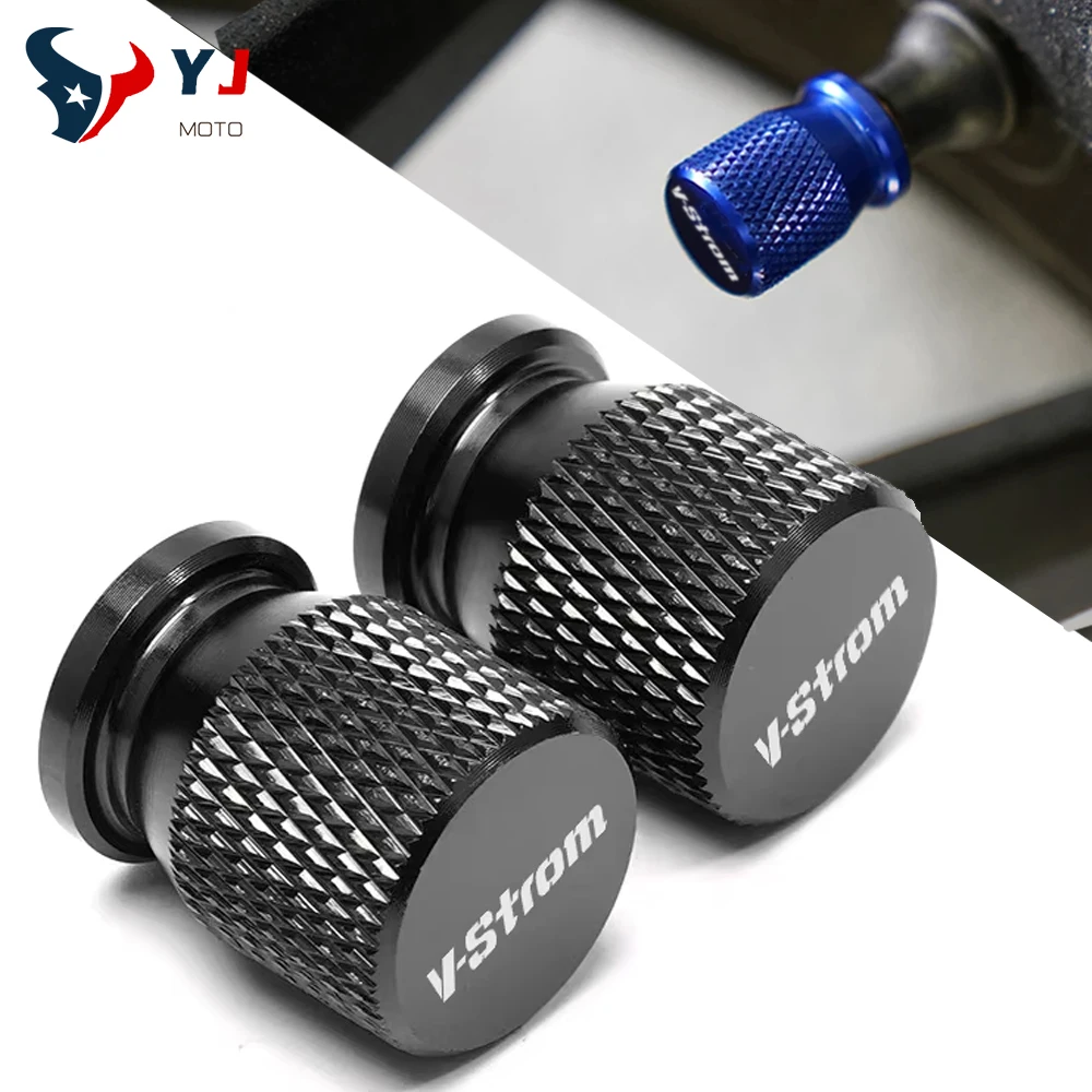 新しいスズキ VSTROM DL250 DL650 800 DE V-Strom DL 250 650 1000 1050 XT 800DE オートバイアクセサリータイヤバルブステムキャップカバー