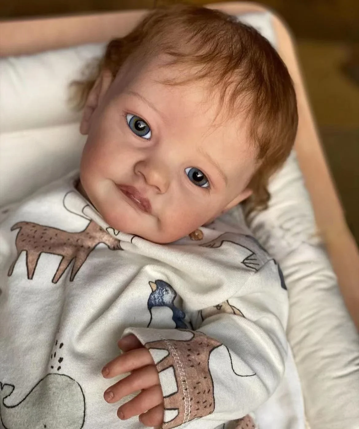 Dls 60cm boneca concluída como em imagem boneca reborn tobiah pintura à mão boneca com pintura genesis alta qualidade pele 3d camada múltipla