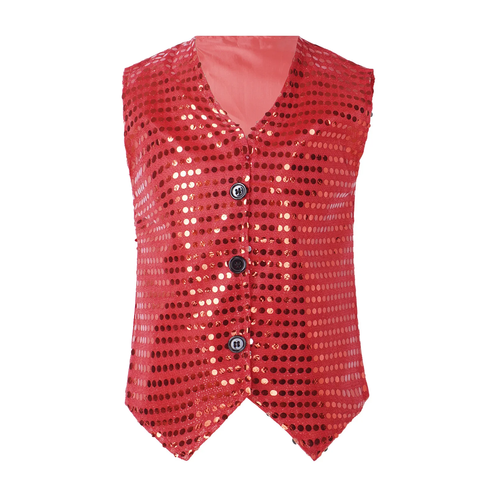 Bambini ragazzo paillettes eleganti gilet gilet bambini ragazzo gilet con paillettes adolescenti Dancewear Hip-hop Jazz Dance Party Costume elegante