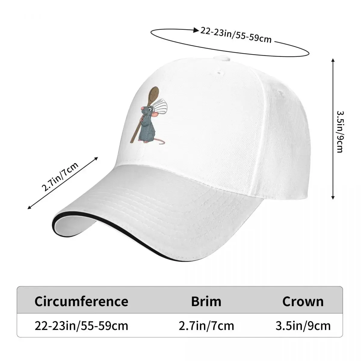 Remy The Little Chef From Ratatouille Cap Fashion Casual Baseball Caps Adjustable Hat Hip Hop Summer Unisex Baseball Hats