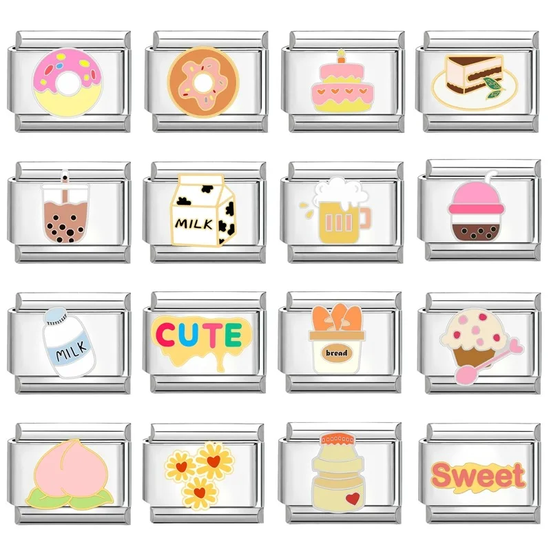 Оригинальные Подвески Weirdo, снежинка, гриб, молния, итальянские очаровательные звенья, подходит для браслета 9 мм, нержавеющая сталь, сделай сам, изготовление ювелирных изделий