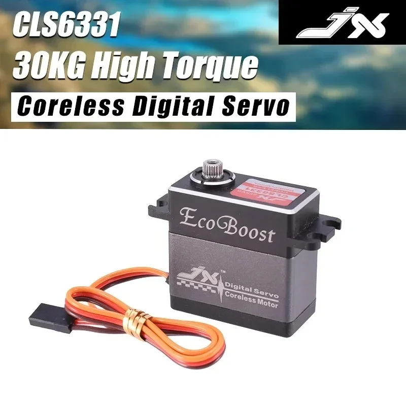 JX Ecoboost CLS6331 30 كجم مؤازرة عزم دوران عالية 180 درجة CNC قذيفة ميتال جير Coreless أجهزة رقمية ل RC سيارة روبوت الطائرة بدون طيار أجزاء