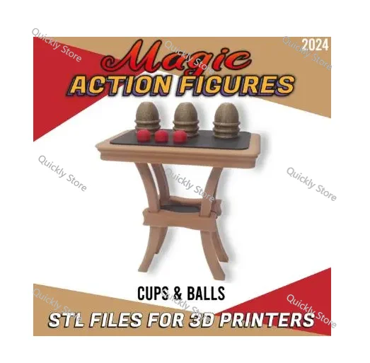 

Чашки и шарики — фигурка для 3D-печати CREATIVITY LAB Волшебные трюки (мгновенная загрузка) Быстрая отправка