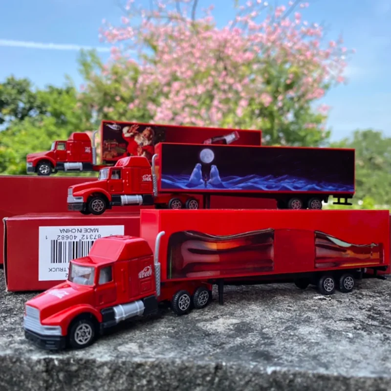 Camión contenedor de transporte a escala 1/87, modelo de aleación, colección clásica para adultos, exhibición estática