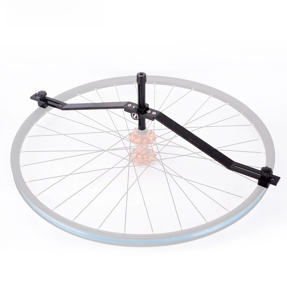 Aluminum Alloy Truing Tool Black Bicycle Wheel Truing Stand Precision Centering Mechanism For 16 To 29 Inch Wheels