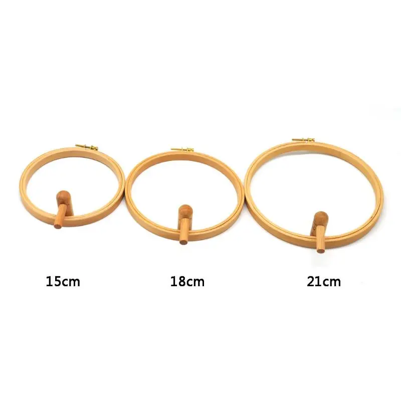 

360 Degree Rotation Stand Embroidery Hoop for Cross Stitch Needlework Ring Frame Sewing Tool Adjustable 35-45cm