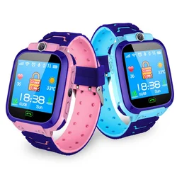 Reloj inteligente Q12B para niños y niñas, reloj despertador con cámara, linterna, chat de voz, regalo