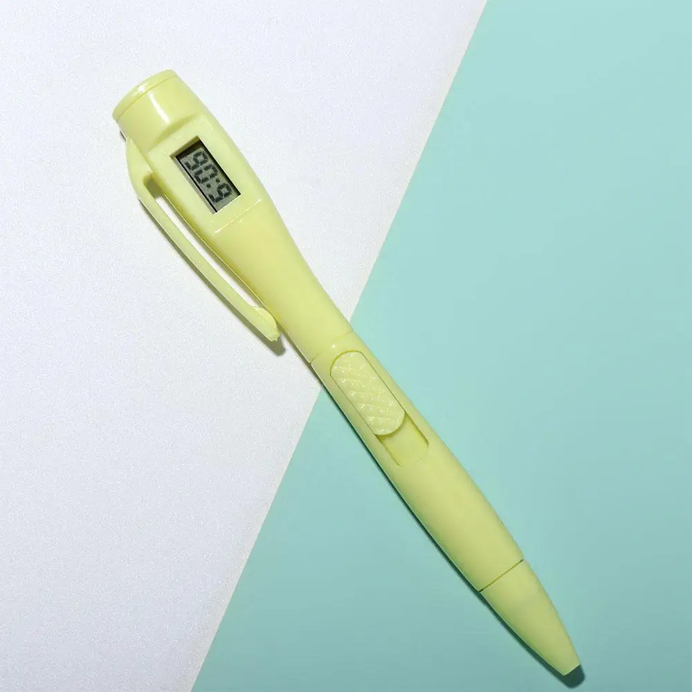 Quick Dry 0.5mm School Office Supplies Electronic Watch Pen Student Exam Pen Digital Watch Ballpoint Pen Writing Signing Pen