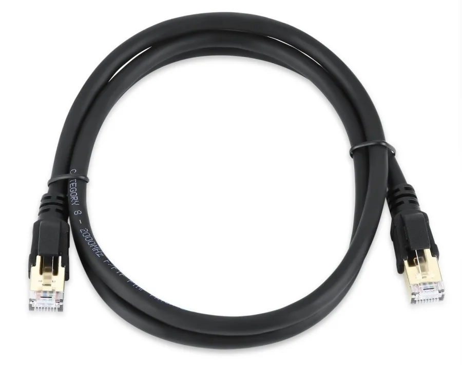 Cat8 RJ45 Ethernet Patch Cable 40Gbps 2000MHz SFTP Shielded LAN Network Cable 0.5‑10M for Router Switch NAS Gaming PC