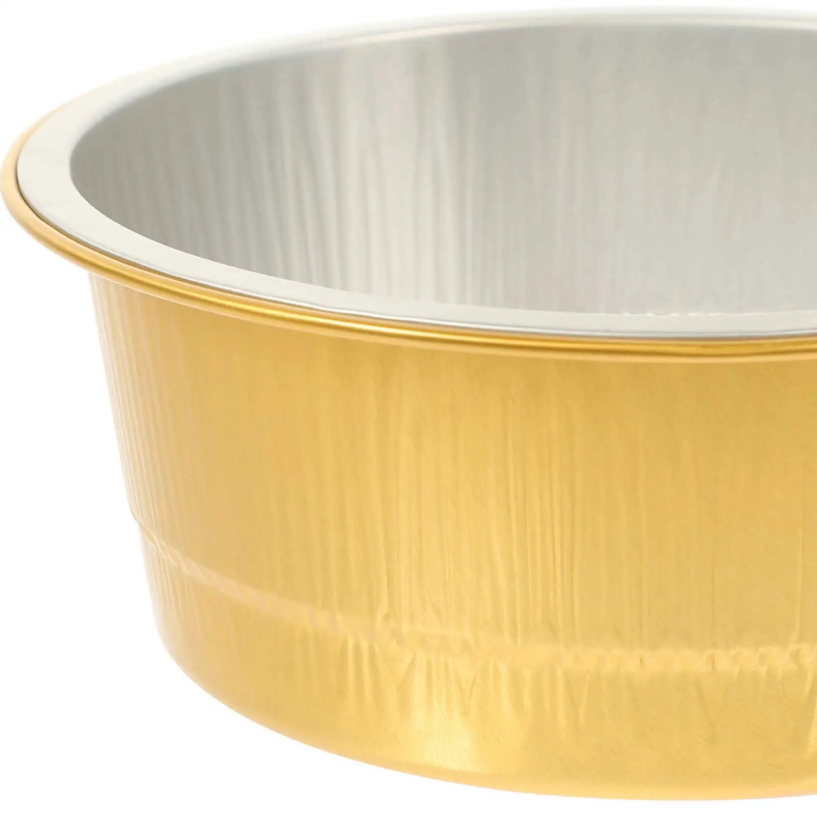 

10 Pcs Baking Bowls Aluminum Foil Food Boxes Baking Cake Container High Temp Resistant Oven Safe Stackable Storage