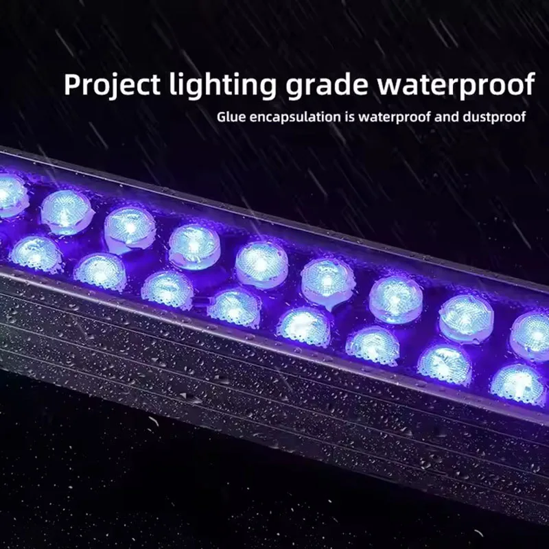 في الهواء الطلق وحدة إضاءة LED جداريّة غسالة IP65 مقاوم للماء 18 واط 36 واط 72 واط RGB LED الخطي غسالة ضوء للمبنى المعماري واجهة الإضاءة