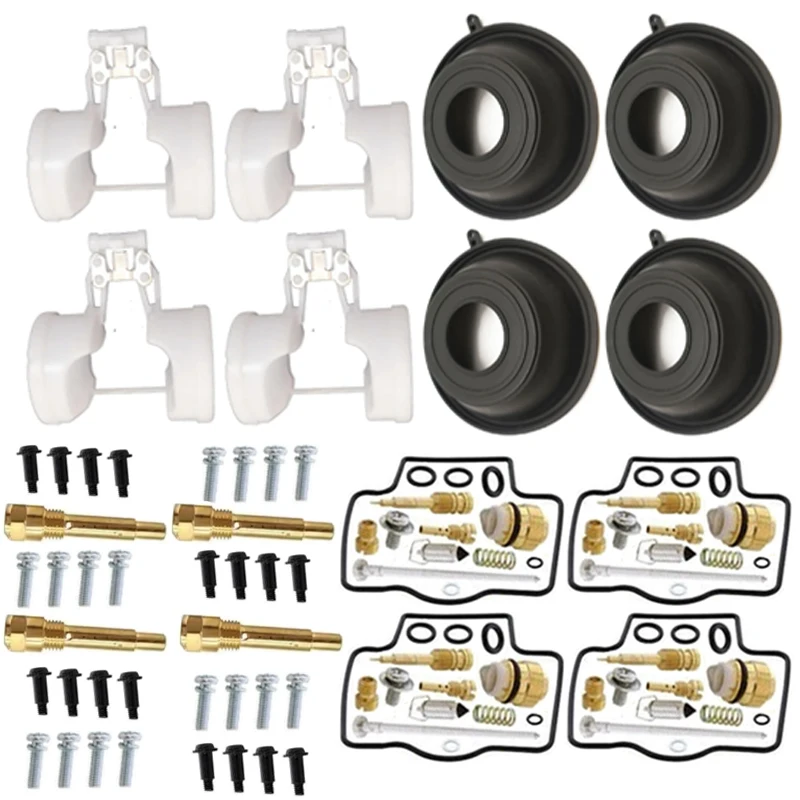 Kit de réparation de carburateur de moto, pour KAWASAKI ZX600 ZZR600 ZX-6 1990 – 2005 ZX6R ZZR ZX 600, système de carburant, diaphragme à piston flottant