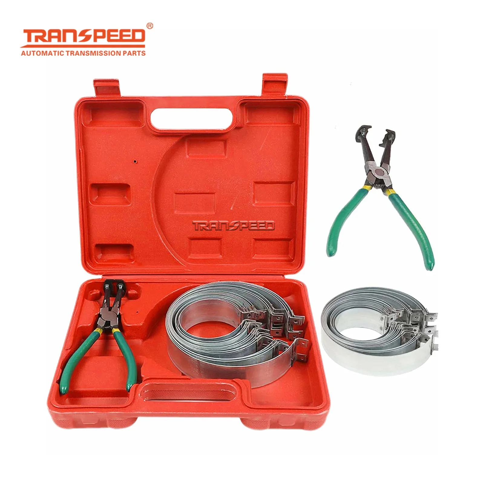 

TRANSPEED Piston Ring Compressor Tool with Pliers 14 Piston Rings (2.4" - 5.7") for Cars Trucks Engine