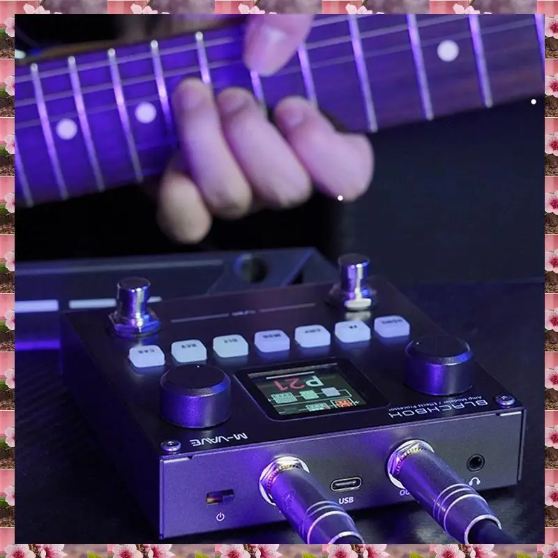 2025 M-VAVE BLACK BOX Guitar Effect Pedal Multifunctional Guitar/Bass Effector, 80 Editable Presets, 6 Effects Module,M-VAVE BLA