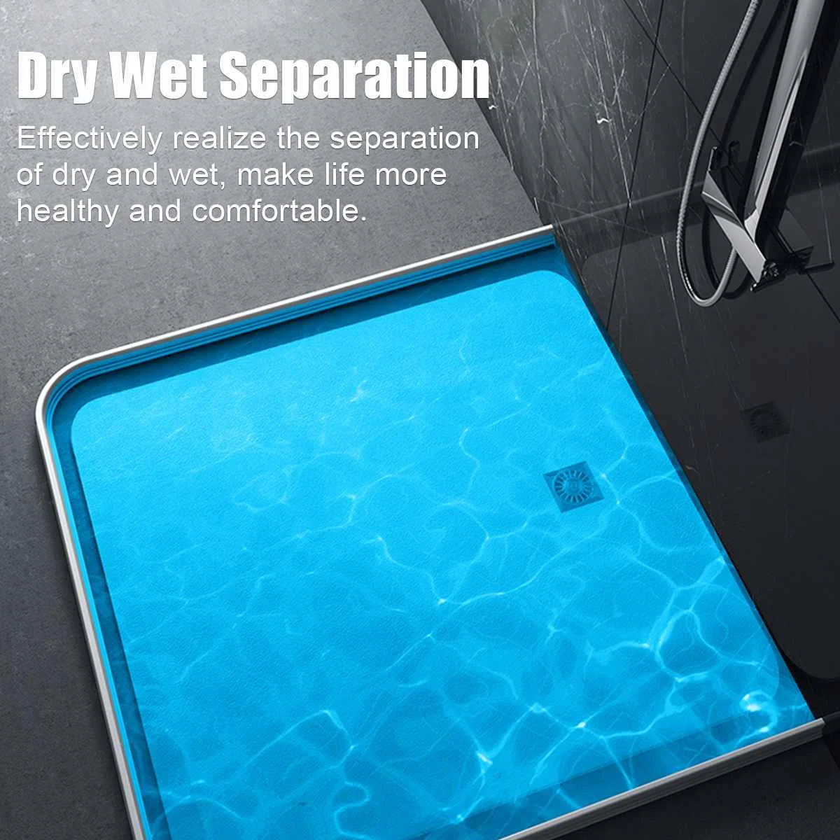 RU ห้องน้ำน้ำน้ำยึดแถบ Bendable ประตูห้องน้ำเครื่องซักผ้าเกณฑ์ Water Shower Dam Barrier