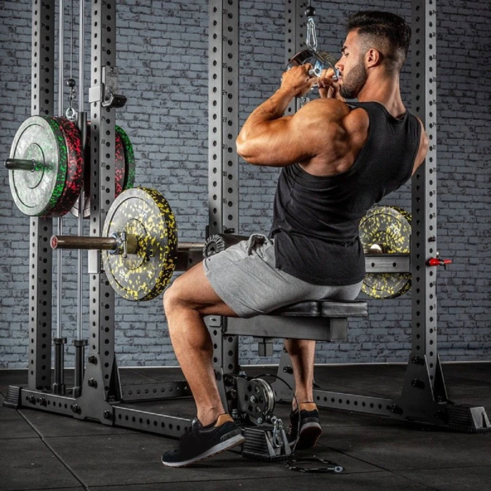 อุปกรณ์เสริมสำหรับออกกำลังกายข - Home Gym Power Rack บทวิจารณ์และราคา